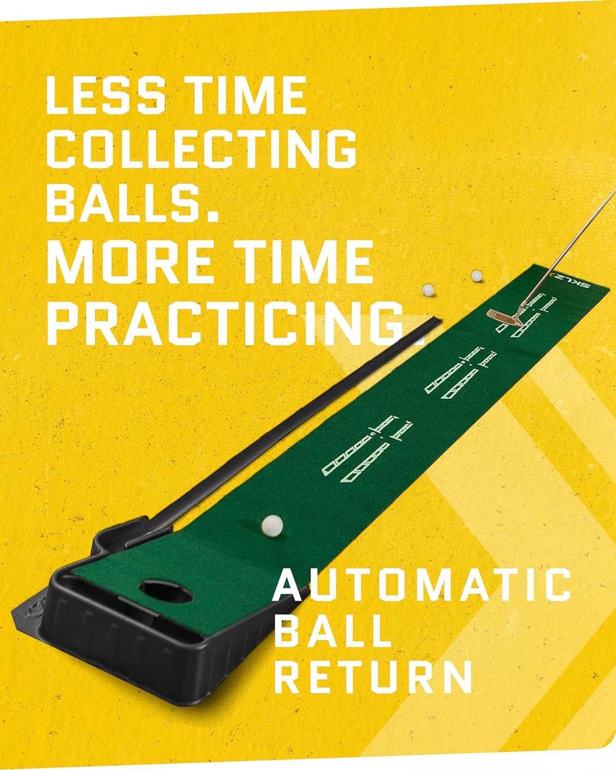 Indoor Golf Putting Mat with Auto-Ball Return
