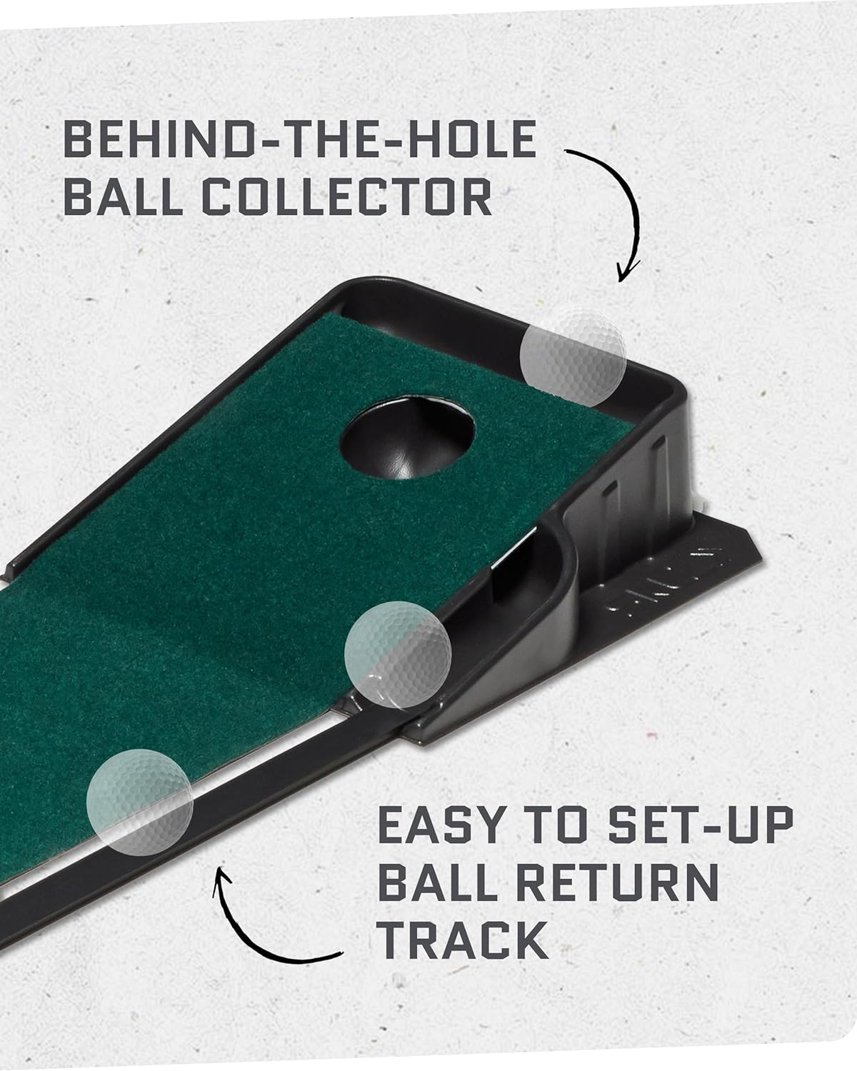 Indoor Golf Putting Mat with Auto-Ball Return